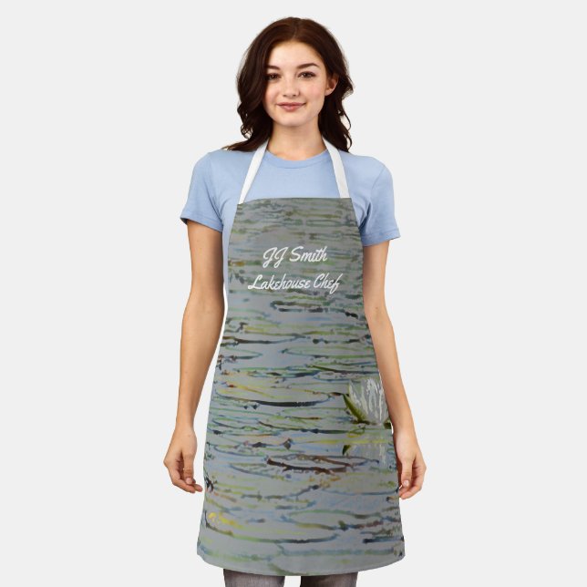 Tablier Nénuphar Lake Fleur sauvage Apron (Porté)