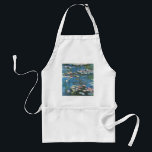 Tablier Nénuphars de Claude Monet, Impressionnisme Vintage<br><div class="desc">Nénuphar (1914) de Claude Monet est une peinture de nature impressionniste vintage. Une des nombreuses variations de peintures florales de nénuphars que Monet peint par l'étang dans son jardin fleuri à Giverny, France. À propos de l'artiste : Claude Monet (1840-1926) est un fondateur du mouvement de peinture impressionniste française, dont...</div>