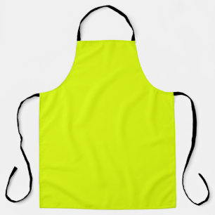 Tablier Neon Chartreuse couleur solide   Couleur tendance