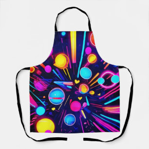 Tablier Neon Dreams - Formes et couleurs psychédéliques