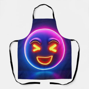 Tablier Neon Laughing Emoji Joy