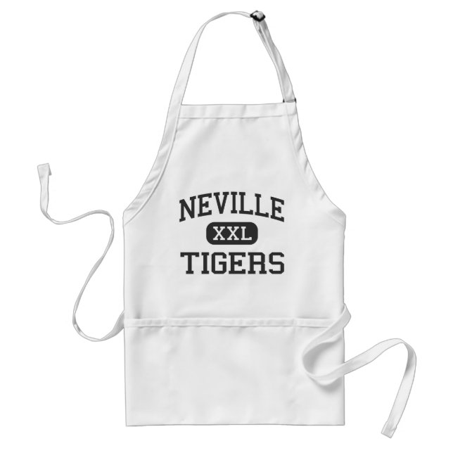 Tablier Neville - tigres - lycée - Monroe Louisiane (Devant)