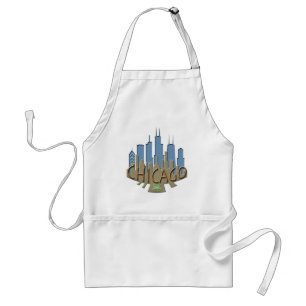 Tablier Newwave d'horizon de Chicago pour la plage