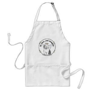 Tablier Nice Angel Old English Sheepdog (Gris 1) - mignon