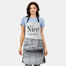 Nice port en noir et blanc