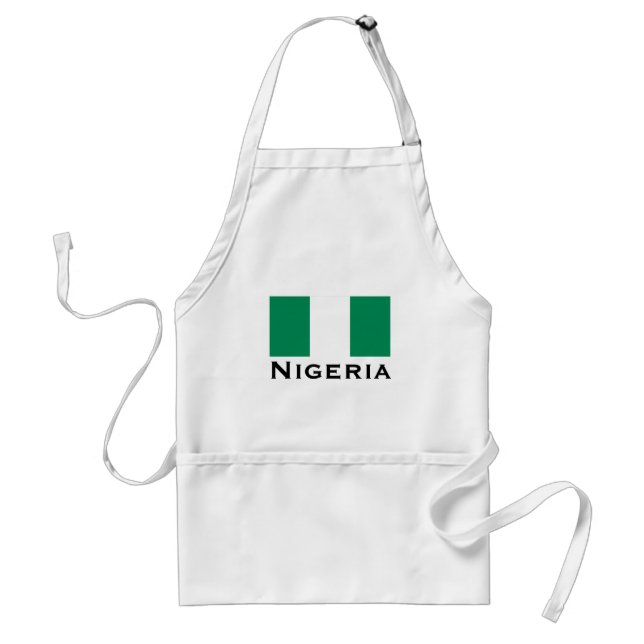 Tablier Nigeria avec le drapeau nigérian (Afrique de l'Oue (Devant)