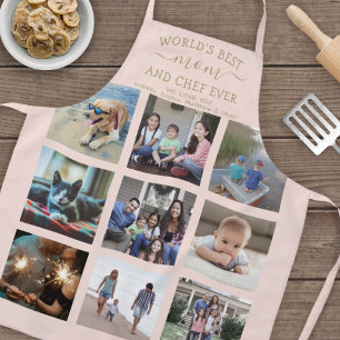 Tablier N'Importe Quel Texte Photo Collage Meilleure Maman