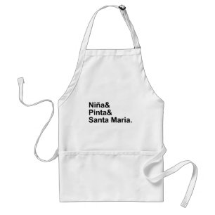 Tablier Nina Pinta Santa Maria Navire de Christophe Colo