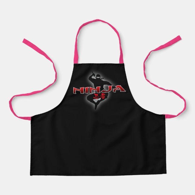 Tablier Ninja Silhouette (Recto)