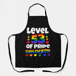 Tablier Niveau 53 de Pride déverrouillé Rainbow LGBT 53e