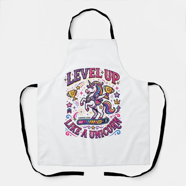 Tablier Niveau de licorne monte comme une licorne publicit (Recto)
