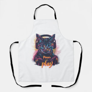 Tablier Niveau gamer chat vers le haut