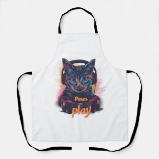Tablier Niveau gamer chat vers le haut