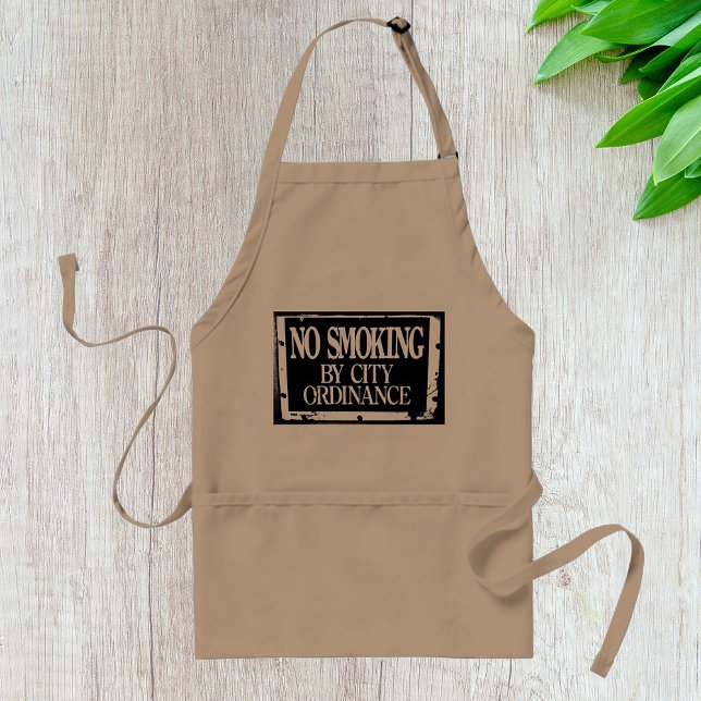 Tablier No Smoking By City Ordinance Apron (Créateur téléchargé)