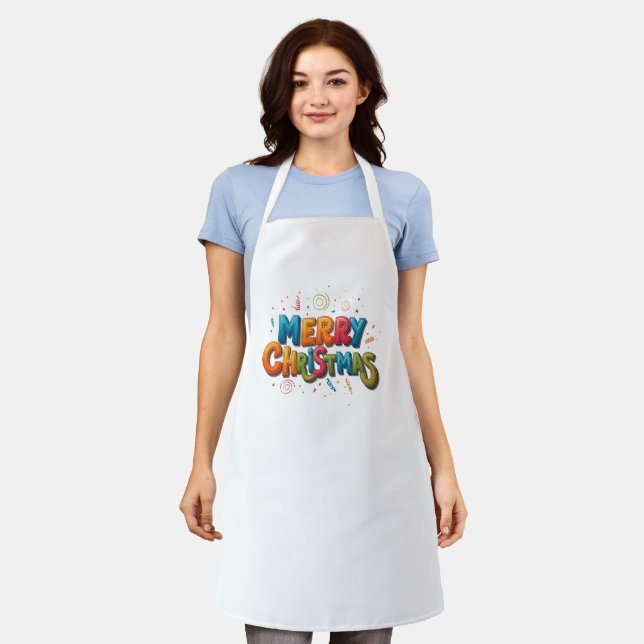 Tablier "Noël à la cuisine" (Porté)