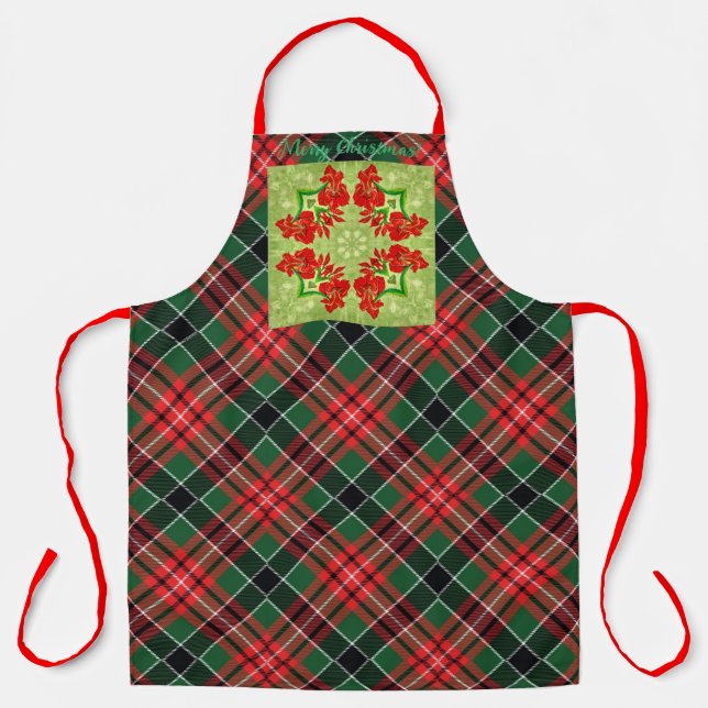 Tablier Noël, Amaryllis Apron (Recto)