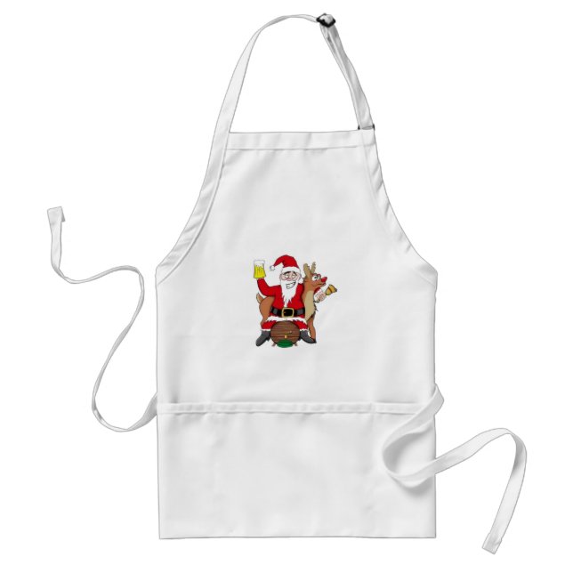 TABLIER ***NOËL APRON*** AVEC SANTA CLASE (Devant)