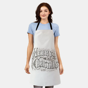 TABLIER NOËL APRON : VINTAGE MERRY NOËL