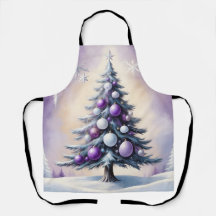 Noël Art Déco Brouillard Violet et Argent