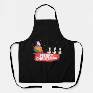 Tablier Noël australien, Père Noël, plage