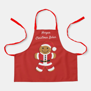Tablier Noël Baker Nom Red Père Noël Gingpain Homme