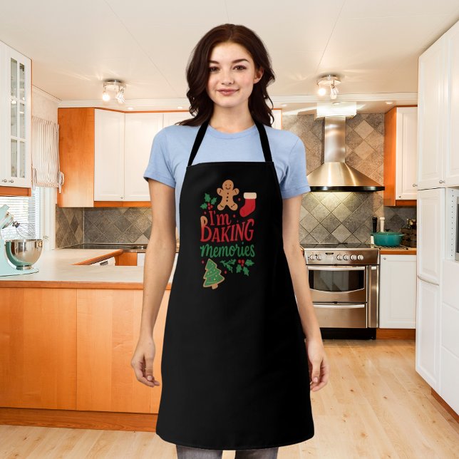 Tablier Noël Baking Memories noir (Créateur téléchargé)