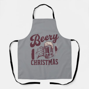 Tablier Noël Bière Vintage Fête Hommes Bière