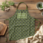 Tablier Noël classique rustique et moderne<br><div class="desc">Tablier vert minimaliste classique,  parfait pour la cuisine de Noël ou l'usage quotidien. Personnalisez avec un nom ou profitez du motif festif. Grand cadeau pour lui ou elle,  parfait décor de vacances!</div>