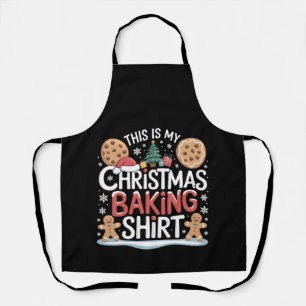 Tablier Noël Cookie Baking Chemise Gingerbread Baker