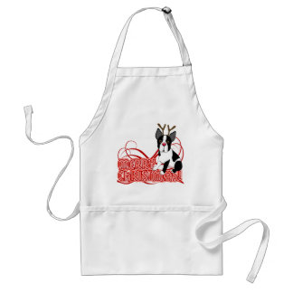 Tablier Noël de Boston Terrier