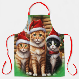 Tablier Noël des chatons mignons