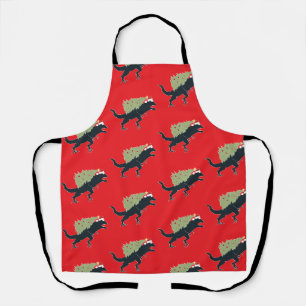 Tablier Noël Dino Amusant Festif