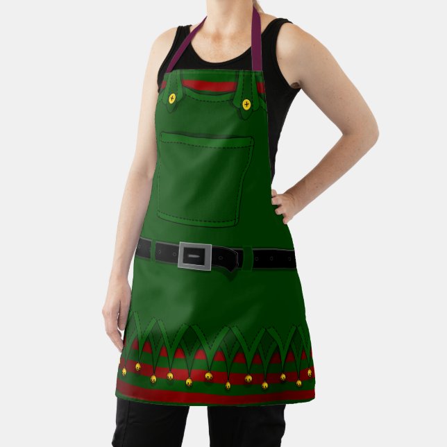 Tablier Noël Elf Aprons Festive vacances costume Apron (Insitu)