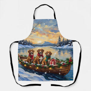 Tablier Noël en bateau Vizsla