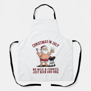 Tablier Noël en juillet : Pas de lait, pas de biscuits, ju