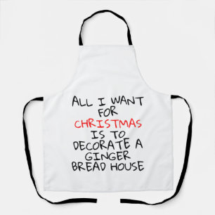TABLIER NOËL EST DE DÉCORER UNE MAISON DE PAIN GINGER