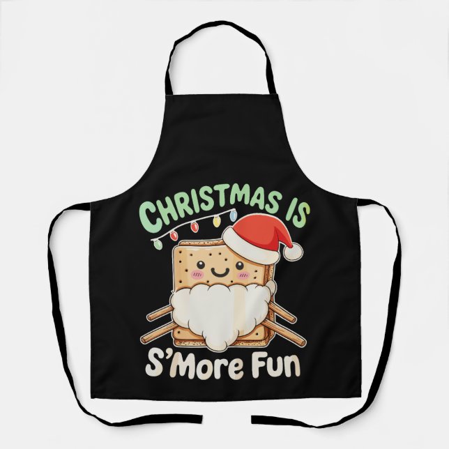 Tablier Noël est encore plus amusant Chapeau de Père Noël  (Recto)