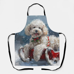 Tablier Noël Festif au Chien Caniche
