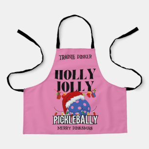 Tablier Noël HOLLY JOLLY PICKLEBALLY