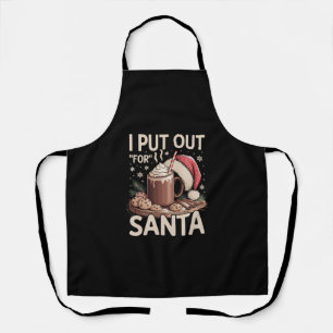 Tablier Noël Je Mets Pour Le Père Noël Lait Biscuits Drôle