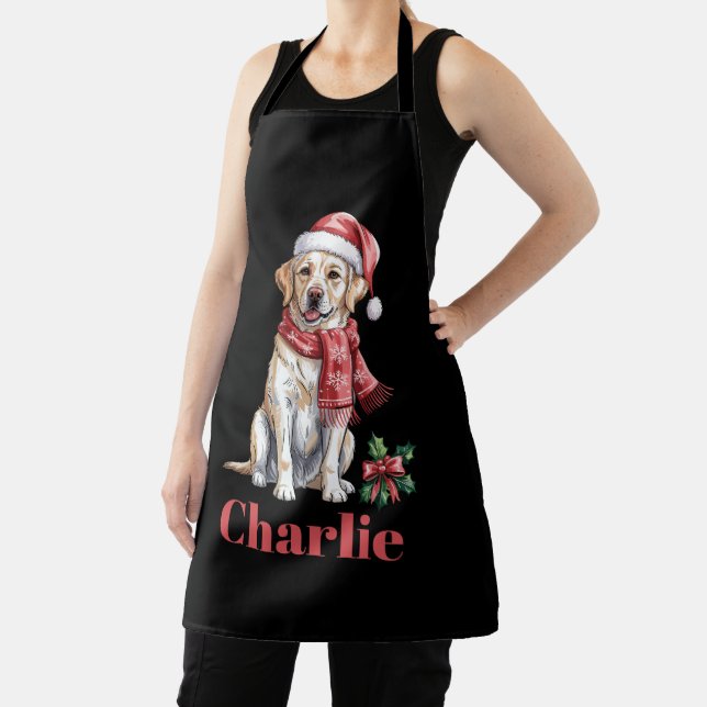 Tablier Noël Labrador Retriever Nom Personnalisé (Insitu)