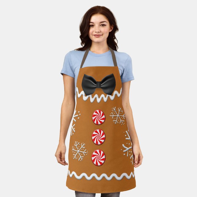 Tablier Noël Noël Pingerbread Cookie Apron (Porté)