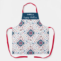 Noël nordique avec rennes et flocons de neige