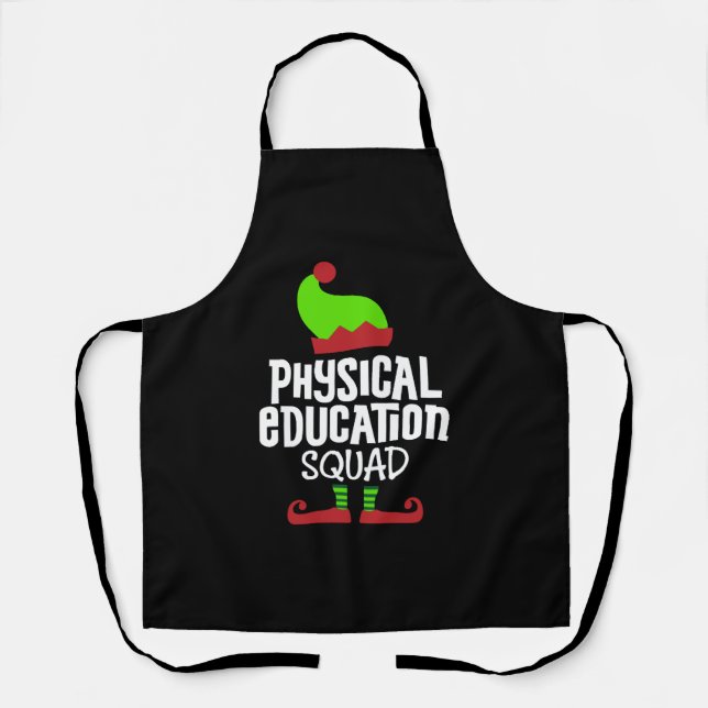 Tablier Noël PE Enseignant-éducation physique (Recto)