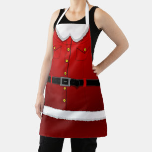 Tablier Noël Père Noël Aprons Santa Clause Costume Apron