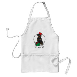Tablier Noël Père Noël Casquette Rottweiler Chien mignonne
