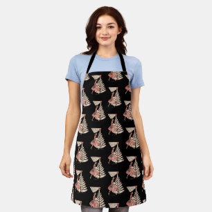 Tablier Noël Rétro Vintage 50s Fête 1950s Dame