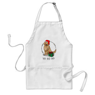 Tablier Noël Santa Claus Golden Retriever Chien mignonne