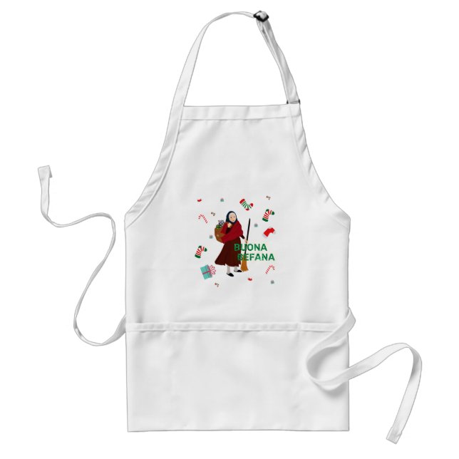 Tablier noël sorcière buona Befana (Devant)