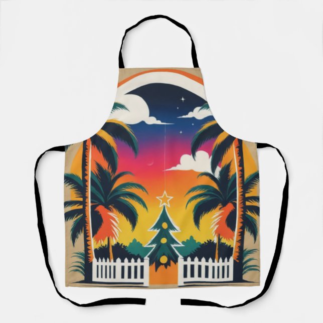 Tablier Noël tropical (Recto)